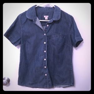 J Crew Denim Button Up